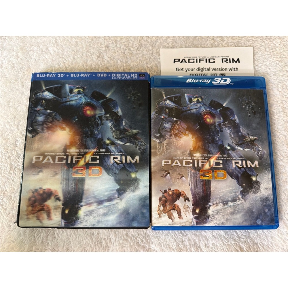 Pacific Rim Blu-ray 3D + Blu-ray + DVD + UltraViolet Combo Pack DVDs 4 Disc Set